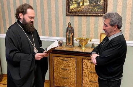 Патриарх Кирилл наградил орденом  ессентукского храмостроителя Павла Алексова