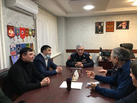 Руководство дагестанского управления Росгвардии встретилось с представителями республиканской Федерации бокса