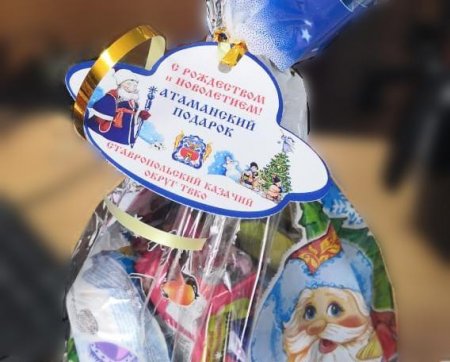 Более двух тысяч новогодних подарков отправило детям Ставропольское окружное казачье общество