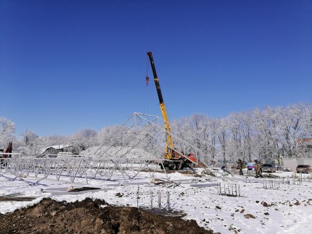 Строительство ледовой арены в Ессентуках идёт в ускоренной темпе