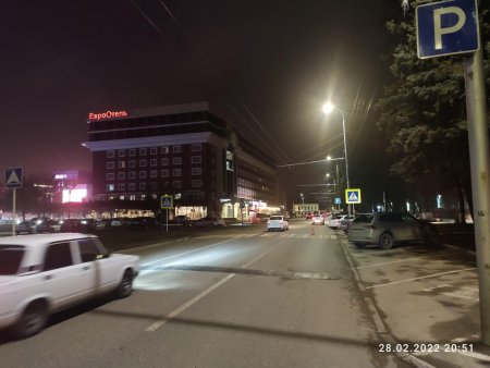 В Ставрополе неопытный водитель сбил шокльника
