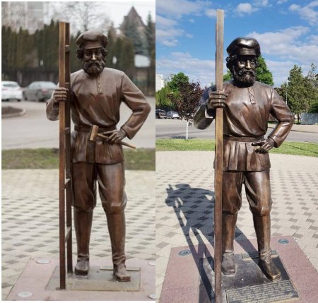 В Георгиевске вандалы украли часть скульптуры "горожанин"