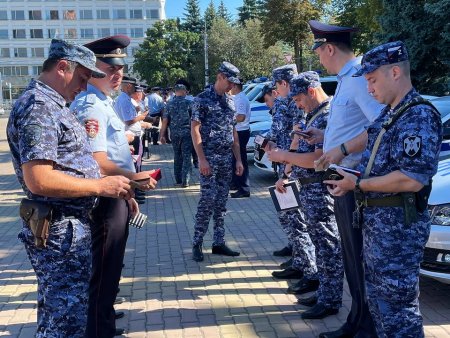 В Ставрополе состоялся открытый инструктаж нарядов, заступающих на службу по охране общественного порядка