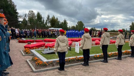 Останки красноармейца-пятигорчанина захоронили в Ленинградской области