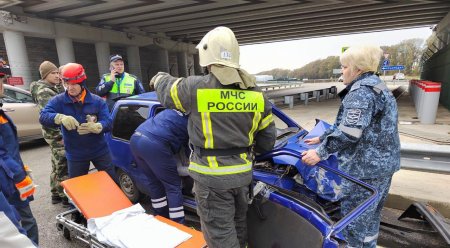 На трассе Краснодар - Тимашевск ведомственной охраной Минтранса оказана помощь пострадавшим в ДТП