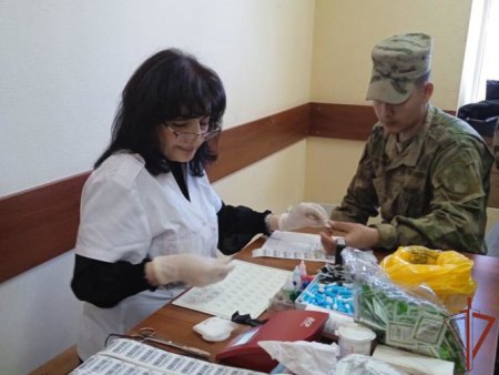 В Пятигорске военнослужащие Росгвардии приняли участие в донорской акции «От сердца к сердцу»