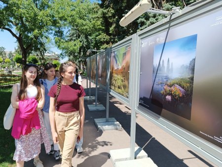 Фотоработы, вдохновляющие на путешествия: выставка в парке Цветник города Пятигорска